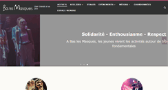 Desktop Screenshot of baslesmasques.be
